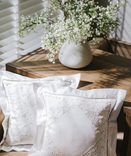 White Flower - Cushion Cover